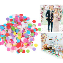Confetti Paper,Assorted Tissue Paper for Arts,Rainbow Tissue for Birthday,1pcs Multicolor Round Table Confetti for Craft,Scrapbooking,Party Supply