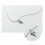 Sterling Silver Tiny Cross Pendant Necklace with CZ 8