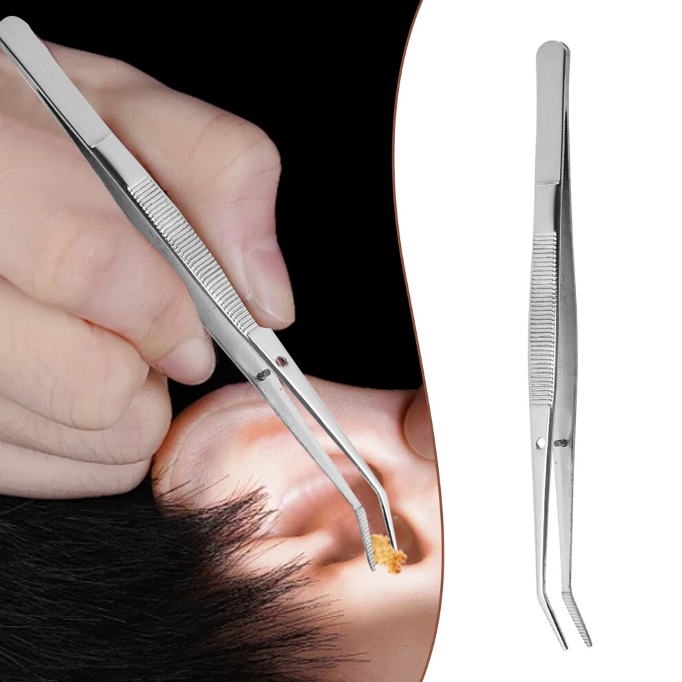 Stainless Steel Curved Serrated Tweezers for Sewing Machines, Crafts, Jewelry â 1â6PCS Set