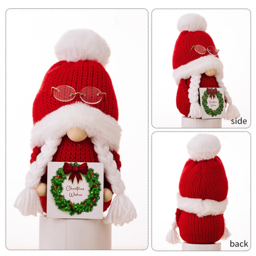 Christmas gnome figurines home decor ornament set 1