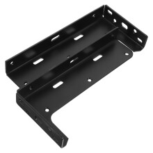 2pcs Wall Mounted Shelf Brackets For Cabinet Installation Heavy Duty Black Metal L Brackets For Floating Shelves For Kitchen And Bathroom