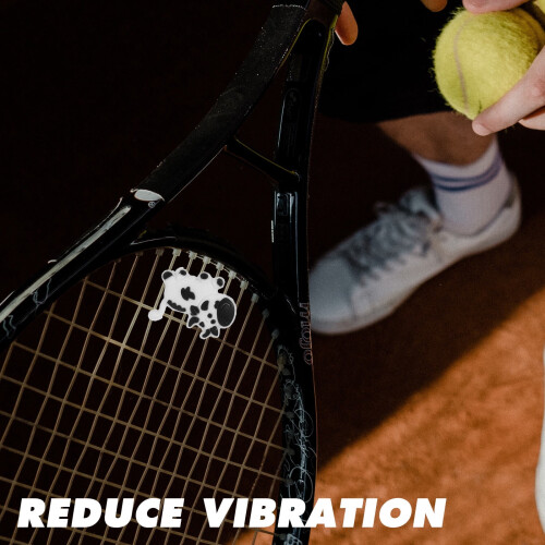 Tennis Dampeners Cow Shape Creative Design for Shock Absorption 6Pcs