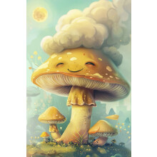 Cartoon Mushroom Wooden Puzzle 1000 Pieces