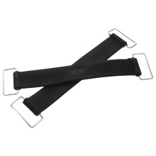 2pcs Reusable Battery Tie Down Straps Nonslip Rubber Battery Hold Down Cinch Strap Adjustable Fastening Tie Strap with Hook for Boat Car Motorcycle