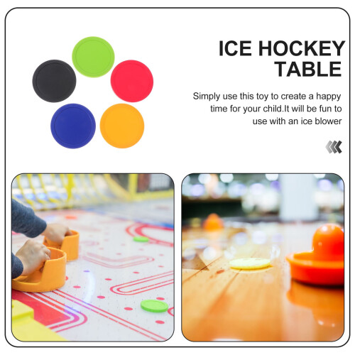 Hockey Replacement Pucks Assorted Color 5Pcs 1