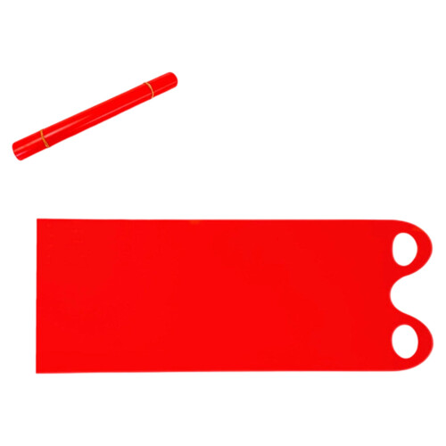 Snow Slider Mat Red 42x92cm Flexible Portable Durable 1