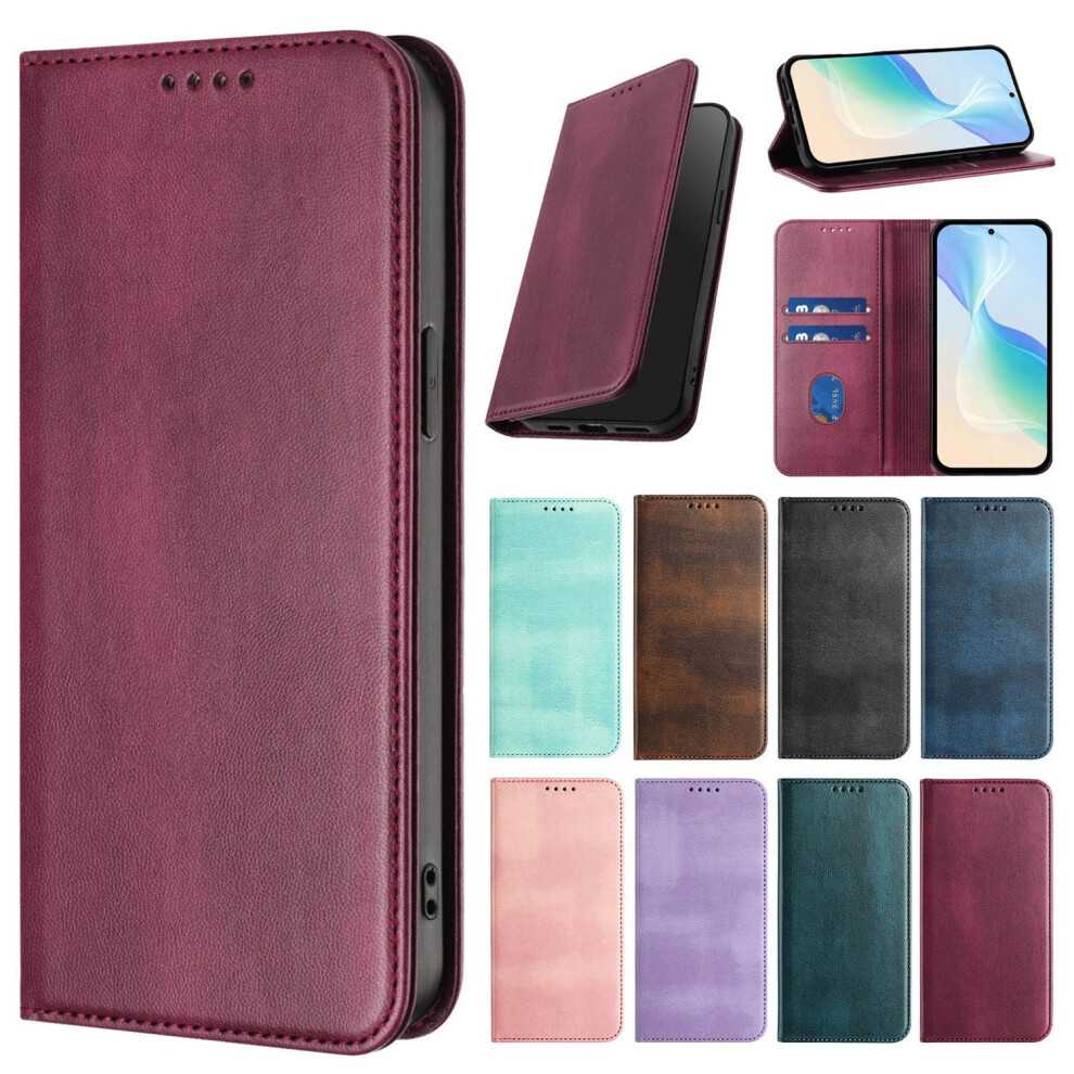 For Motorola G14 4G Phone Case Wallet Protective Case Leather Cover With Magnetic Closed Cwineit Card Slot Shockproof Protection Phone Case 9341593714259