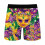 Man Printing Breathable Close Fitting Men's Underpants Comfortable Boxers(B,Polyester,Spandex) 4