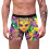 Man Printing Breathable Close Fitting Men's Underpants Comfortable Boxers(B,Polyester,Spandex) 5