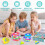 4-Pack Light-Up Spinning Singing Tops for Easter Baskets, Compatible with Easter Eggs & Goodie Bags 2