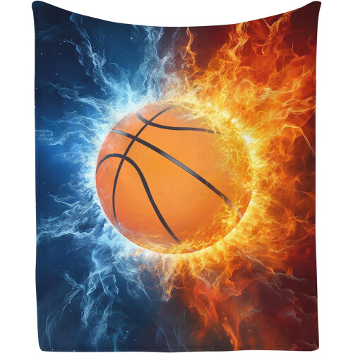 Κουβέρτα Σόφτμπολ 30x40in – Σχεδιασμός Cool Fire & Ice, Δώρα Σόφτμπολ για Κορίτσια, Δώρα