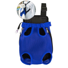 Adjustable Pet Carrier Backpack for Small Medium Dogs Cats - Front Legs Out, Easy-Fit Travel Bag for Hiking Camping Outdoor Adventures