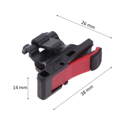 4Pcs Mobile Game Shortcut Button Red Easy Install Phone Trigger Controls 1