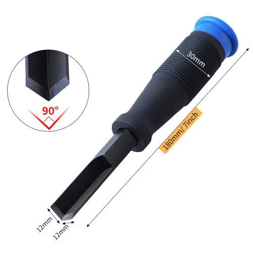 90 Right Angle Chisel Tool with Durable Plastic Handle High Carbon Steel Body for Efficient Grooving Work 2