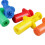 Assorted Designs Dough Extruders Set - Set of 5 - Assorted Colors 7