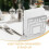 Standing Silver Napkin Holder for Home Kitchen Practical Napkin Organizer 5