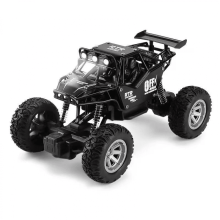 Remote Control Truck for Adults 1/20 Rechargeable RC Car with Alloy Body & LED Multi-Function Lights for Boys Christmas Birthday Gifts(Black)