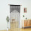 Triani string door privacy lace curtain black 100x200cm 4