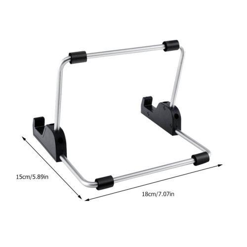 1Pack Adjustable Tablet Holder Silver Rectangular Stand for Desk and Household Use 11.8x5.9in 1