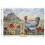 Rooster Watercolor Placemats Linen 4 Pcs 3
