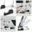 1Pack Adjustable Tablet Holder Silver Rectangular Stand for Desk and Household Use 11.8x5.9in 3