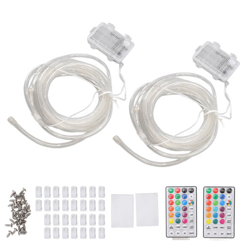 2pcs Waterproof Trampoline LED Light 16 Colors 3m with Remote 1