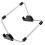 1Pack Adjustable Tablet Holder Silver Rectangular Stand for Desk and Household Use 11.8x5.9in 4