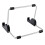 1Pack Adjustable Tablet Holder Silver Rectangular Stand for Desk and Household Use 11.8x5.9in 5