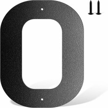 Modern Metal House Numbers 6 inch Black Outdoor Address Plaques for Home Mailbox Office Door and Street Display, Heavy Duty Weatherproof Numbers