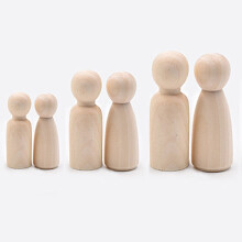 6PCS Children\'s Creative Painted Doll DIY Graffiti