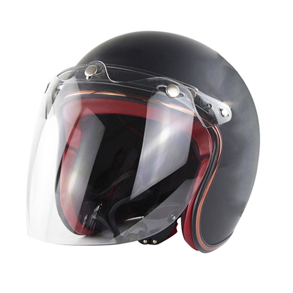 Open Face Motorcycle Helmet Visor Bubble Lens 22Cm X 21Cm Multi-Color 7891387646164