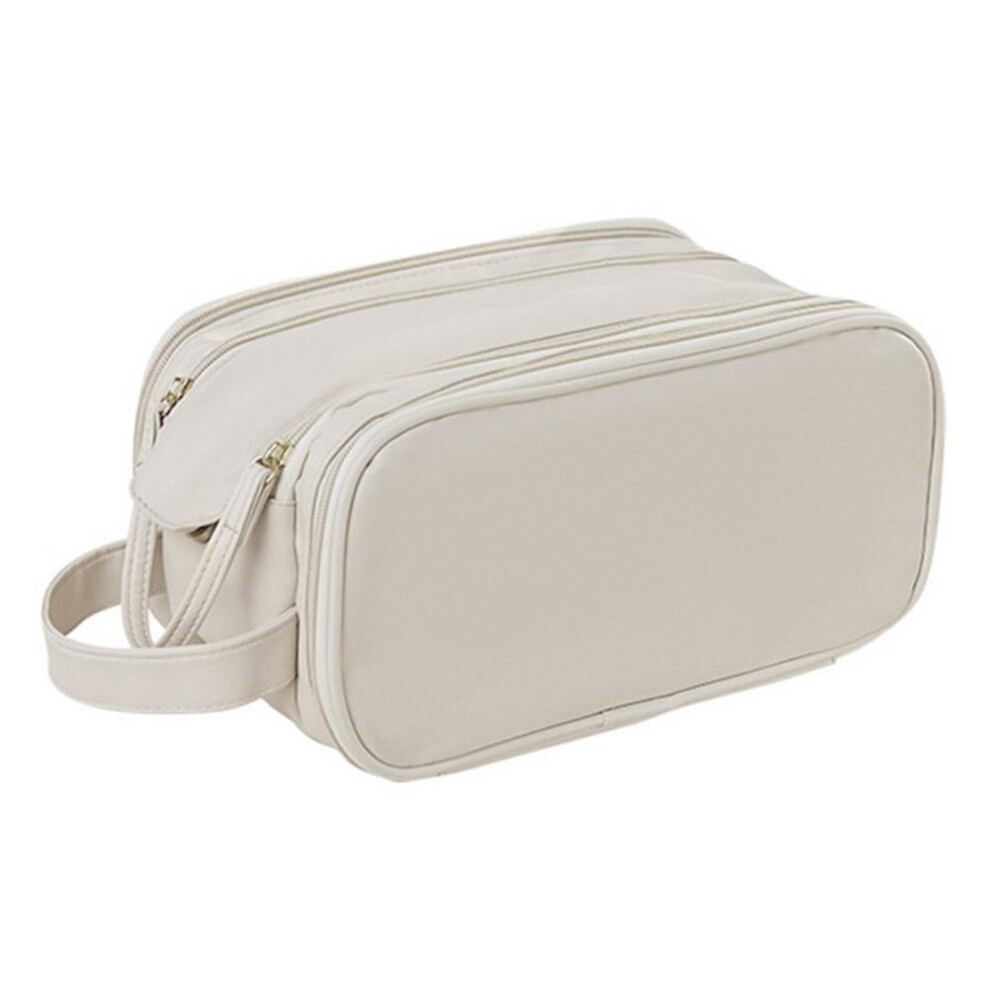 PU Cosmetic Bag Double-Opening Large Capacity