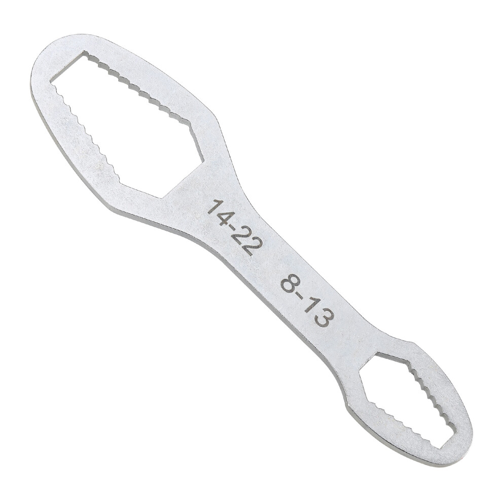 Double Head Multifunction Wrench 8-24Mm Universal Self Tightening Metal Hand Tool 7891387646256