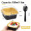 Mini Cake Cups with Lids and Spoons 150ml Square Aluminum 4