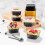 Mini Cake Cups with Lids and Spoons 150ml Square Aluminum 6