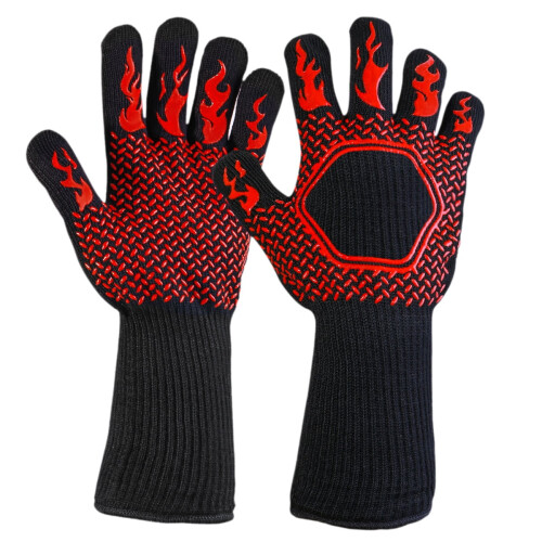 Bbq Mitts for Smoking Polyester Cotton with Heat Protection 1 Pair