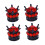 4Pcs Plastic Valve Cap For Tire Valve Covers Black Dustproof Shape 6