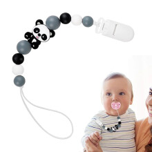 Pacifier Clip Silicone Animal Panda Dinosaur Newborn