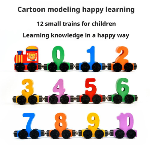 Mini 12Section Magnetic Digital Mini Train, Building Car,KIDS Toy Assembly 1