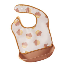 White Pine Cone Pattern Adjustable Bibs Waterproof