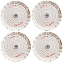 4 PCS 6 Inch Polishing Wheels, Buffing Wheels, Mirror Polishing Fabric Wheel, Cloth Wheel for Jewelry Furniture Wood Ceramic Plastic