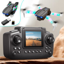AuroraX Drone Fpv 1080p Hover Drones with 3d Flips One Key Take Off/Land 3 Speed Modes Foldable Quadcopter Toy Gift for Adults and Boys Girls