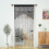 Triani string door privacy lace curtain black 100x200cm 1