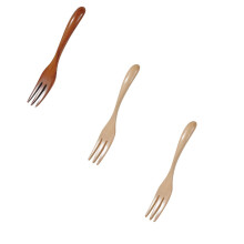 Wooden Fork Set – Kitchen Cooking, Tasting, Carving, Grilling Utensils, Dessert & Salad Serving, Household Gift (1–6 PCS)