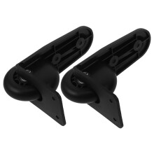 2Pcs Black Plastic Luggage Wheels for Replacement and Repair 5.50X4.13X2.04In