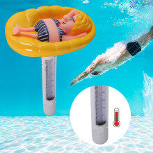 Shatterproof Floating Pool Thermometer, Easy-Read, Compatible with Indoor/Outdoor Pools, Spas & Hot Tubs