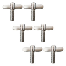 6 Pieces Cymbal Stand s Screws Replacement Accessories Drum Accessories with Hand Knob Screws 20mm Length for Drum Set