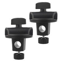 Boom Pole Mic Crossbar Stand for Phone Tablet Black 2 Pcs