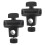 Boom Pole Mic Crossbar Stand for Phone Tablet Black 2 Pcs 1