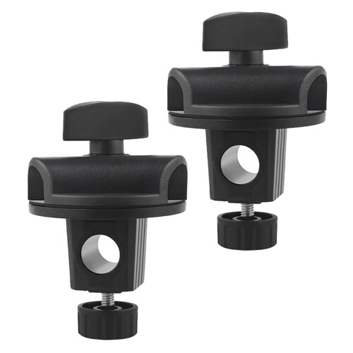 Boom Pole Mic Crossbar Stand for Phone Tablet Black 2 Pcs